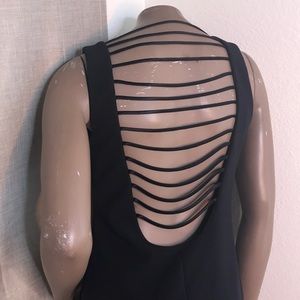 Sexy little black dress strappy back detail size 8